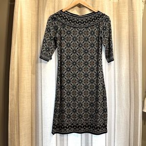 Blue floral dress